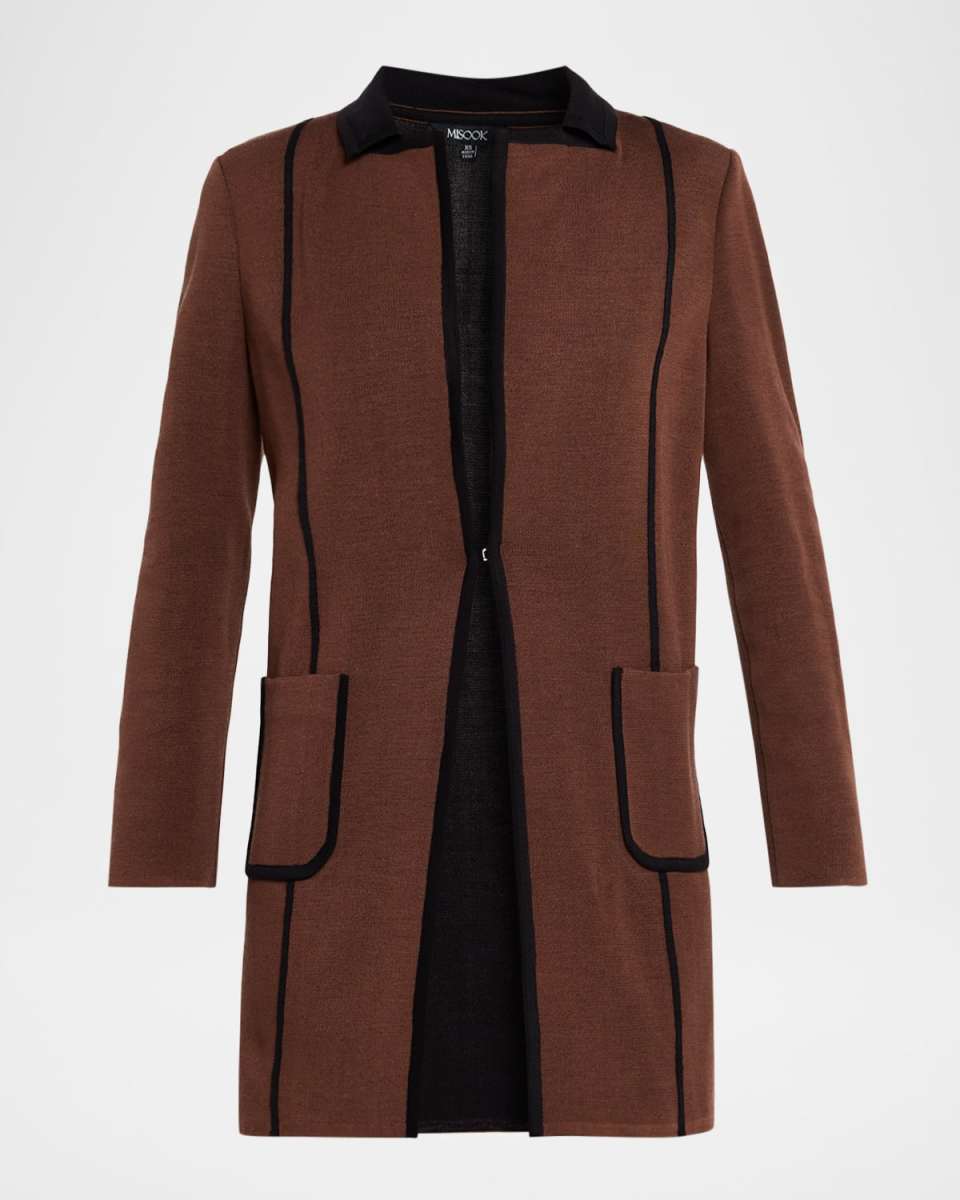 Two-Tone Knit Jacket